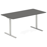 Höj- och sänkbart bord rektangulärt- antracit 1600x800
